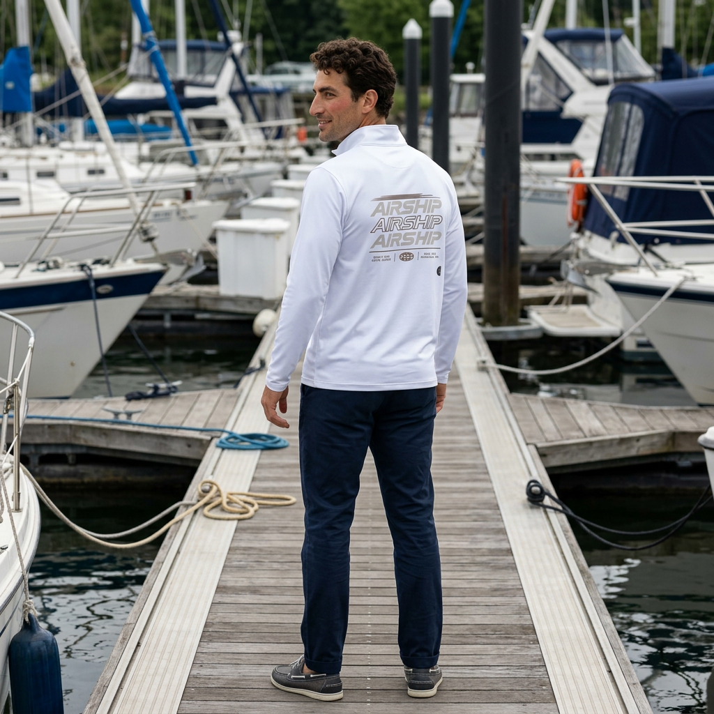Airship Velocity - Quarter-Zip Pullover Embroidered Pullover