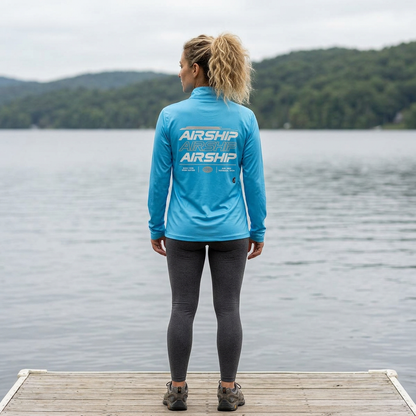 Airship Velocity - Quarter-Zip Pullover Embroidered Pullover