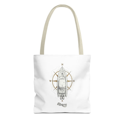 Nautical Compass Airship Tote Bag